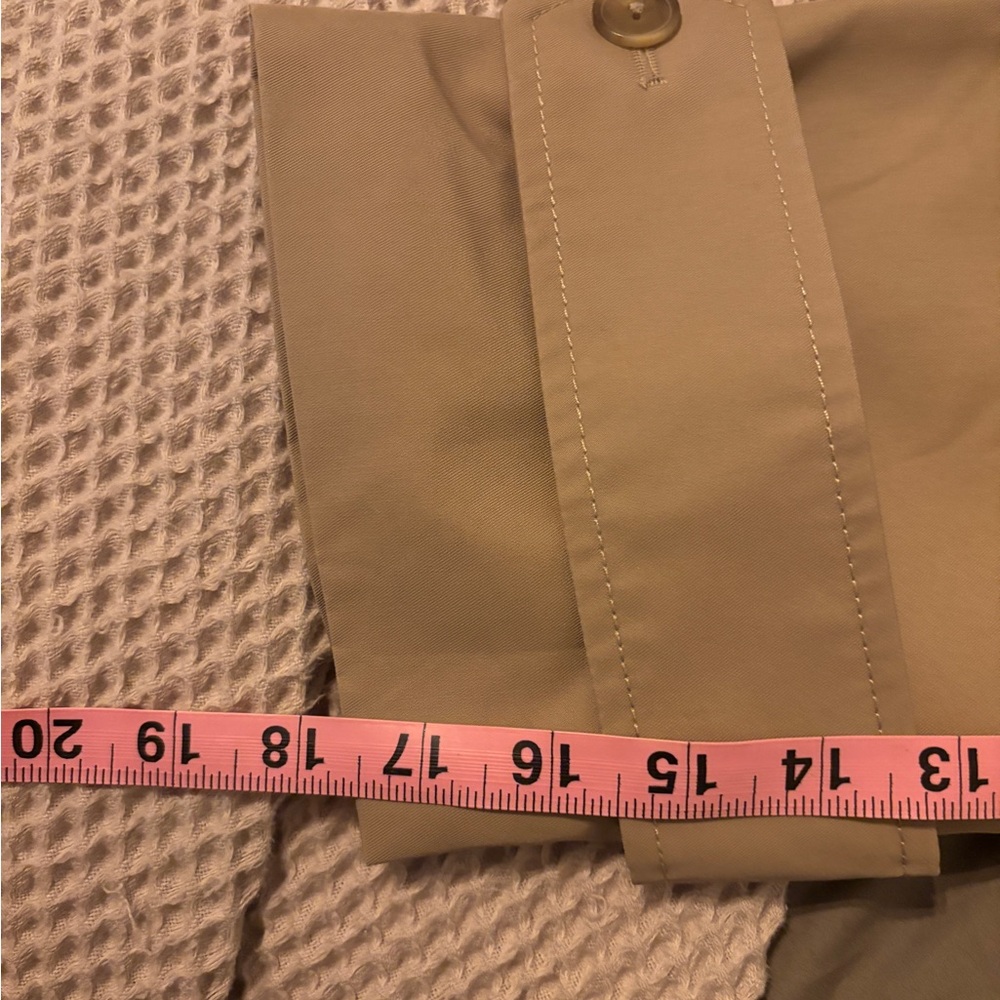 GAP Classic Trench Coat Petite Large NWT | Khaki Belted Long Coat - Picture 7 of 7